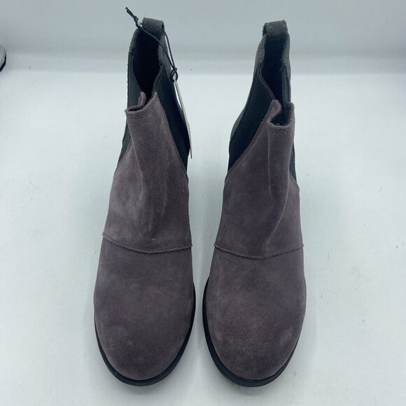 Sorel Joan of Arctic Wedge II Women’s 7 EUR 38 Chelsea Booties Purple Sage Suede - Picture 5 of 7